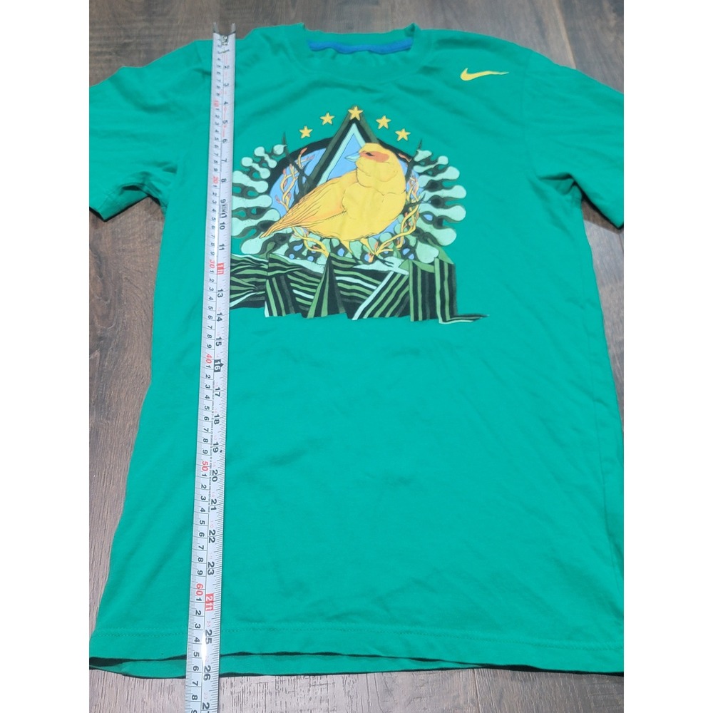 Nike Mens Brazil CBF Soccer Canary Graphic TShirt Green Slim Fit Small 608610381
